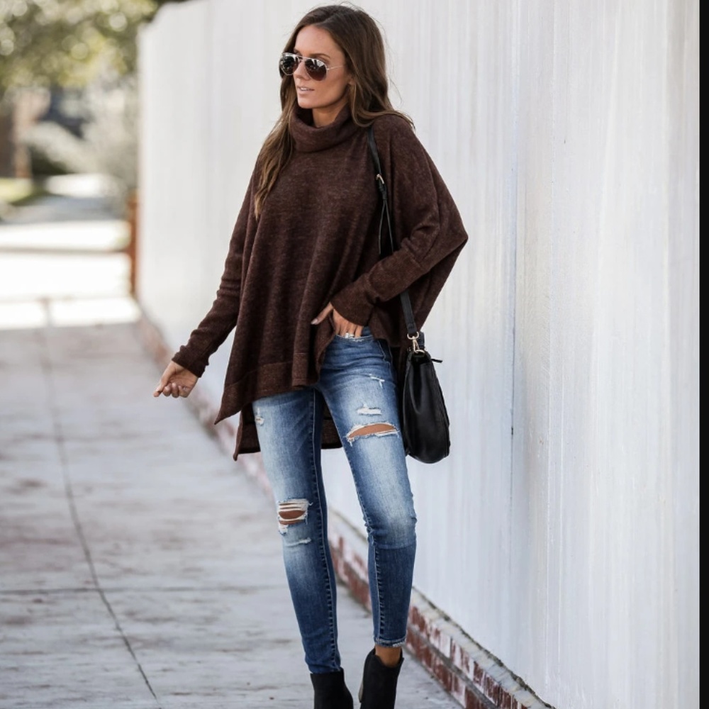 HALLY Cowl Neck Sweater